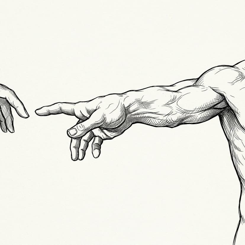 Hand of Adam Sketch